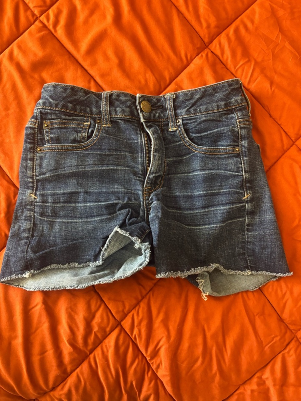 American Eagle Outfitters Dark Blue Denim Jean Shorts